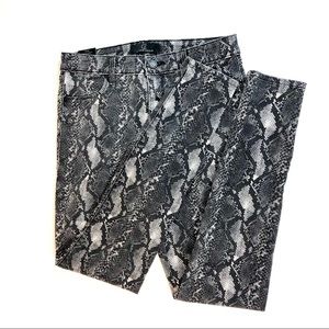 Cookie Johnson Joy Legging Jeans Snakeskin Design